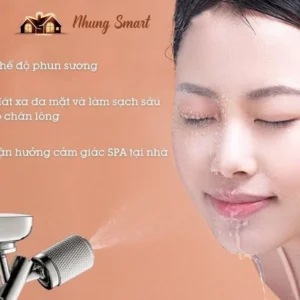 Đầu Nối Vòi Nước Xoay 720 Độ Cho Lavabo Hỗ Trợ Phun Sương SPA Mát Xa Mặt